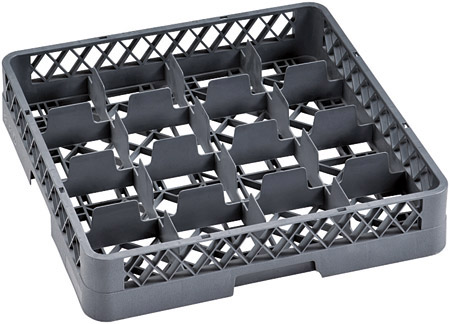 Tassenkorb PP für Spülmaschine, 16 Einteilungen