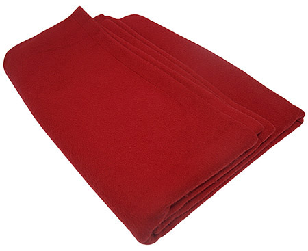 Kuscheldecke rot, 75x100cm, Premium Fleece