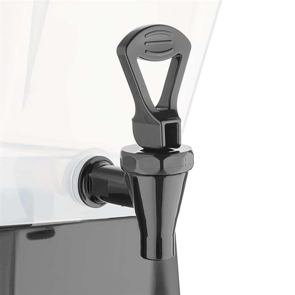 Getränkespender OLYMPIA schwarz, 12L, Polypropylen