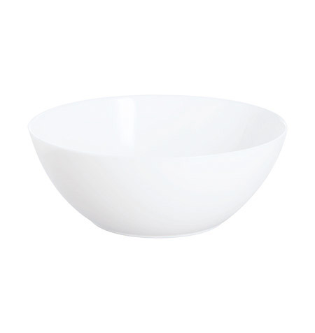 Schale Apy White 21cm, H 8,0cm, Hartglas