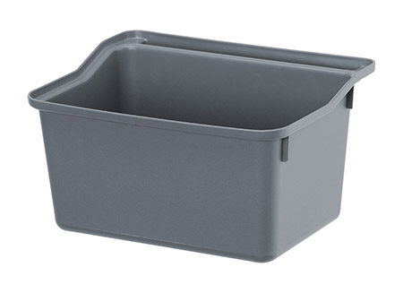 Behälter für Servierwagen grau, PP, 32,5x24x18cm