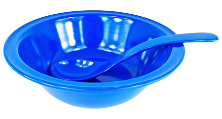 Salat-/Servierlöffel, blau, 23,5cm, SAN
