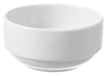 Stapelschale Ø14cm, 0,5Ltr., DELTA, Porzellan weiß