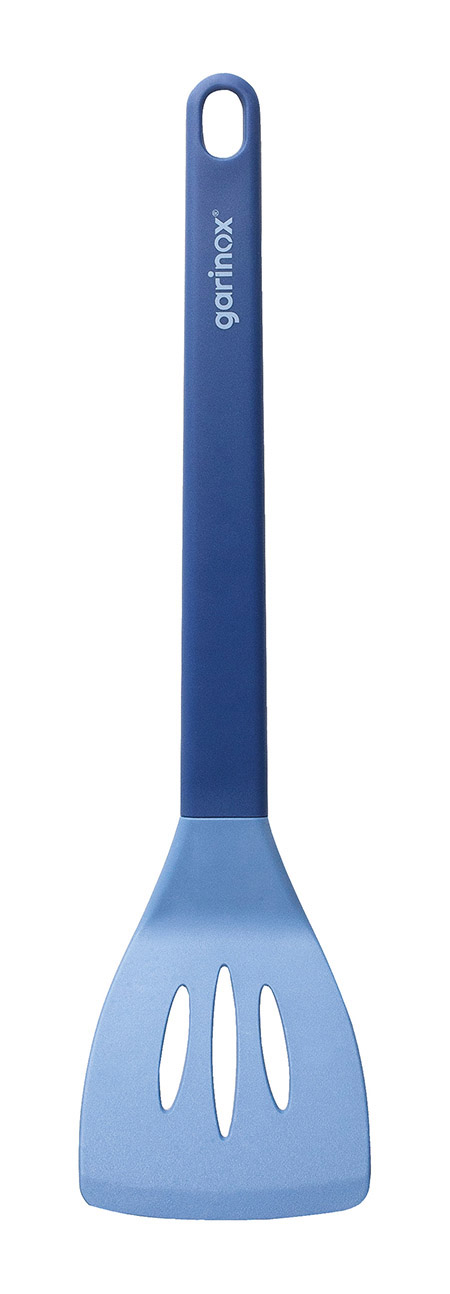 Pfannenwender perforiert blau 32,5cm Kunststoff PP