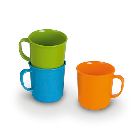 Henkelbecher, 0,2l, blau, Ø 7cm, H 7,5cm