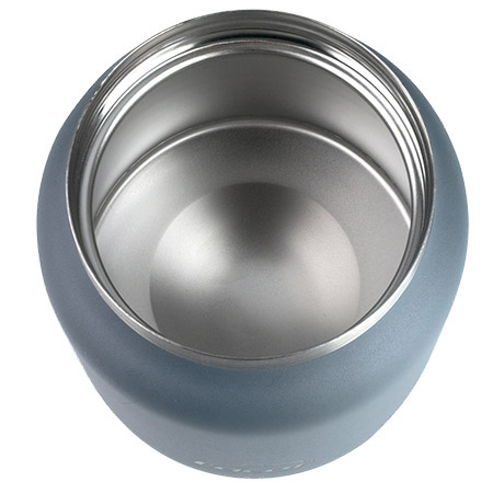 Thermospeisebehälter 0,7L, blau, PP Deckel schwarz