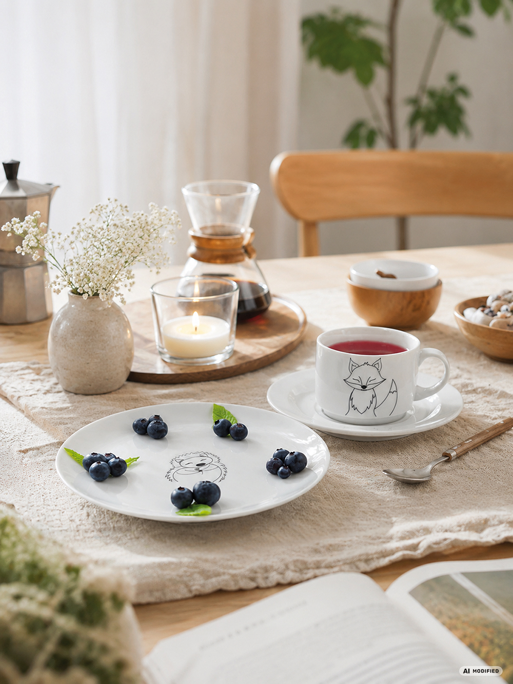 Obertasse 18cl, Motiv Fuchs, Waldbande