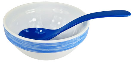 Salat-/Servierlöffel, blau, 23,5cm, SAN