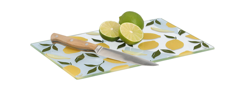Glasschneideplatte LEMONS, 30 x 20 x 0,6cm