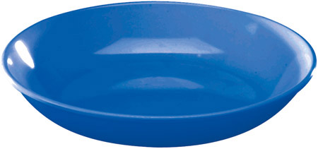 Kinderteller tief, 19cm, blau, Melamin