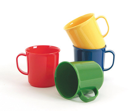 Henkelbecher, 0,2l, blau, Ø 7cm, H 7,5cm