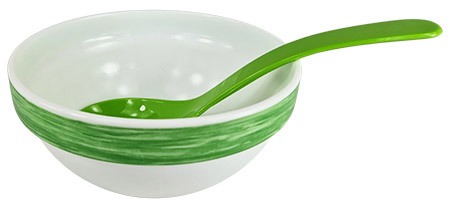 Salat-/Servierlöffel, apfelgrün, 23,5cm, SAN