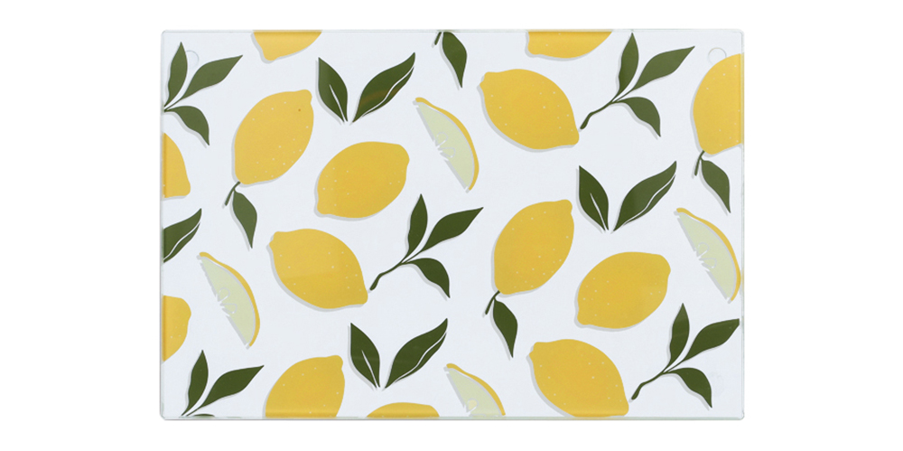 Glasschneideplatte LEMONS, 30 x 20 x 0,6cm