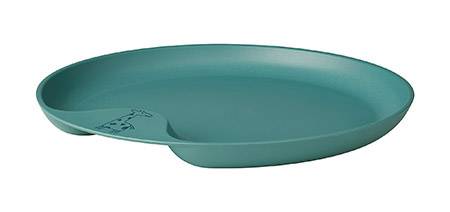 Kinderteller Ø 22cm, deep turquoise, Giraffe