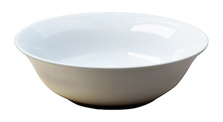 Schale 23 cm, DELTA, Porzellan weiß