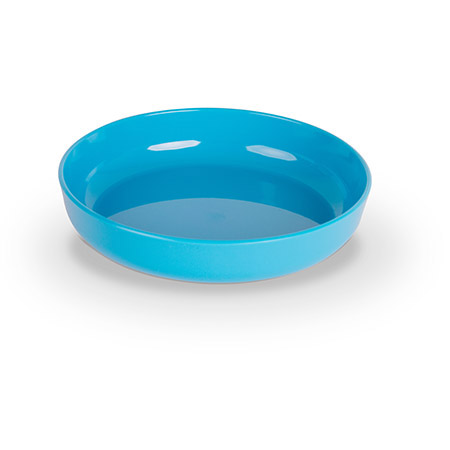 Dessertschale flach, 13cm, hellblau,