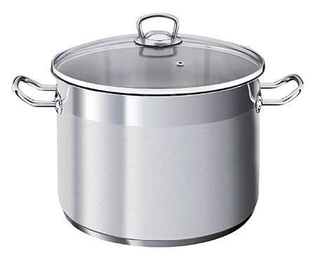 Kochtopf BIG mit Glasdeckel, Ø32cm, 20Ltr.,