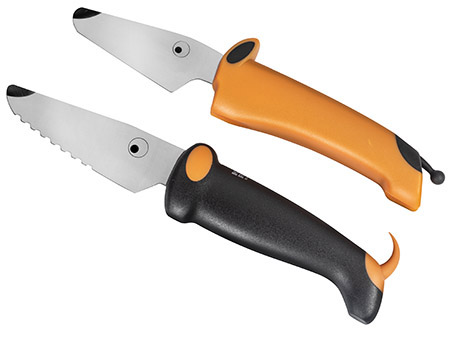 Messer-Set Hund 2-teilig orange/schwarz