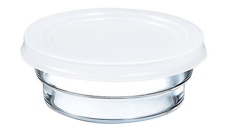 Stapelschale niedrig 14cm, mit PE-Deckel, 58cl,