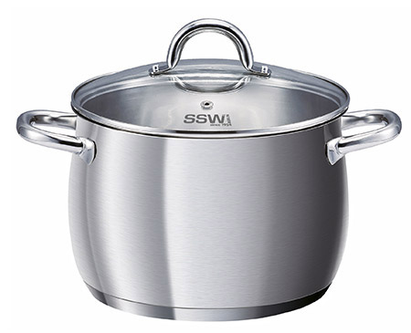 Gemüsetopf mit Glasdeckel, Ø 22cm, 5,9Ltr.,