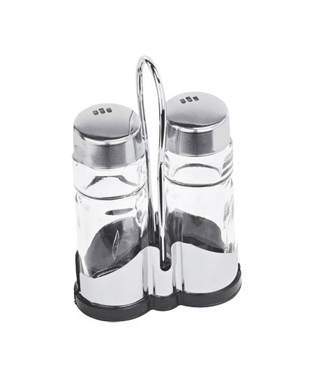 Menage 2-teilig, Salz/Pfeffer, Glas