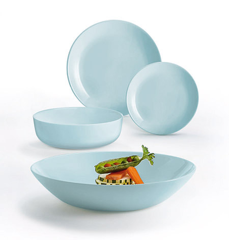 Dessertteller paradise blue, 19cm, ohne Fahne