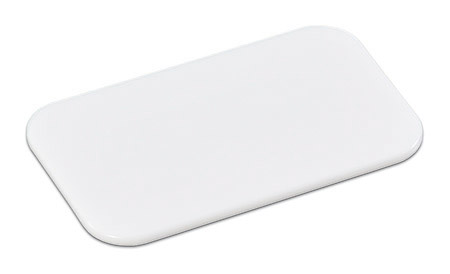 Frühstücksbrett, weiß, 25x15x0,7cm,