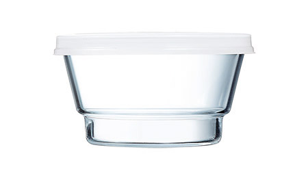 Stapelschale hoch 11cm, mit PE-Deckel, 37cl,