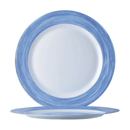 Teller flach, 15,5cm, Brush Blue
