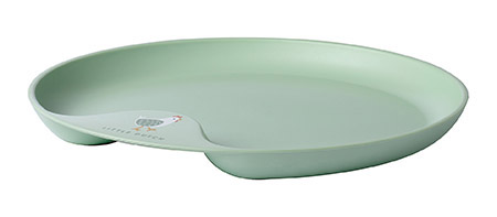 Kinderteller Ø 22cm, Farm grün, Dekor Huhn