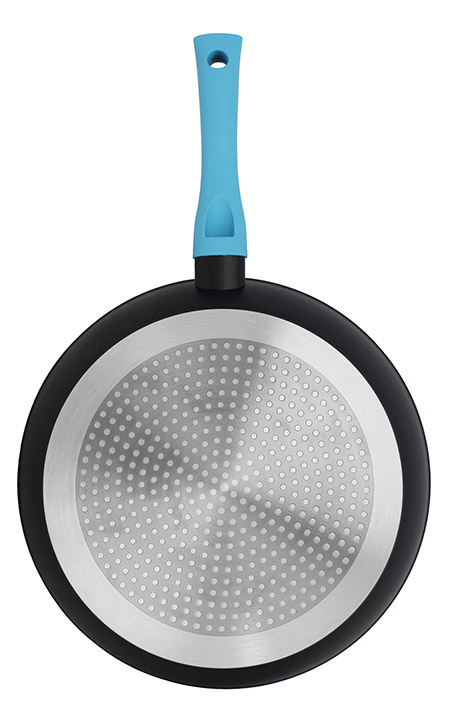 Bratpfanne Colorio hellblau, 28cm mit Stapelschutz