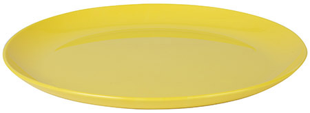 Essteller flach, 24cm, gelb, Valon