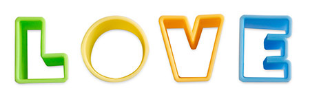 Ausstechformen-Set Alphabet, 28 Ausstechformen