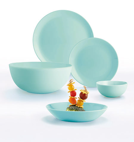 Dessertteller light turquoise, 19cm, ohne Fahne