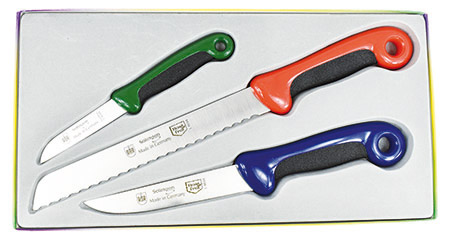 Messerset Bicolor 3-teilig, extra scharf,