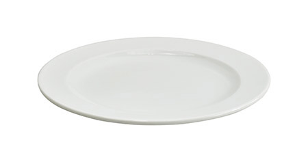 Dessertteller Ø 19cm weiß, mit Fahne