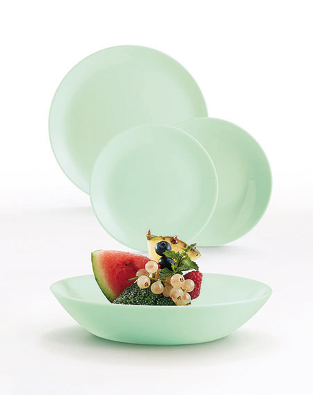 Dessertteller paradise green, 19cm, ohne Fahne