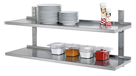 Wandregal-Set, 120 x 35,5cm, 2 Borde
