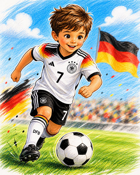 Kannenbeutel Kleiner Fußballer-Früchtetee