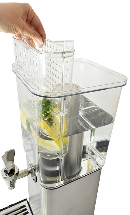 Getränkespender rechteckig 8,0L mit Hahn,