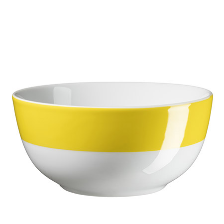 Schüssel 14cm COLORATA, gelber Rand