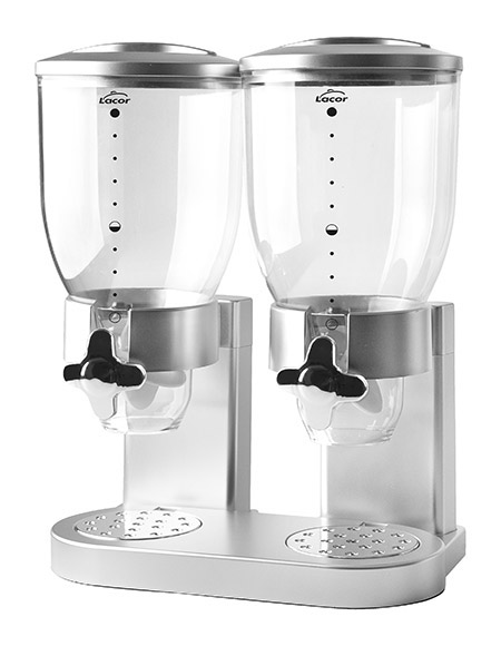 Cerealien-Doppelspender, 2x2L, Kunststoff ABS/PS