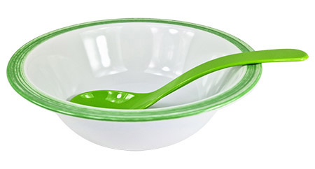 Salat-/Servierlöffel, apfelgrün, 23,5cm, SAN