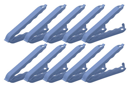 Verschlussclip 11cm, horizon blue, 10er-Pack