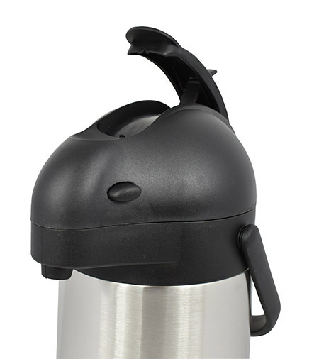 Isolier-Pumpkanne, 2,2L, Edelstahl, mit Pumphebel