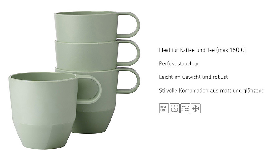 Henkelbecher Silueta, nordic sage 0,3l