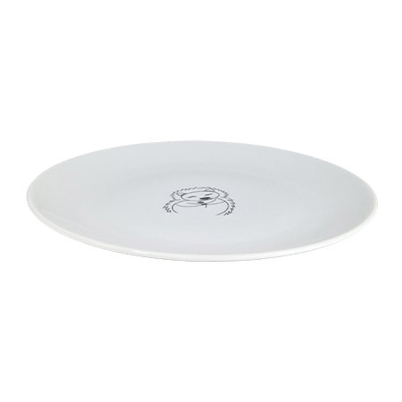 Teller flach Ø21cm, Motiv Igel, Waldbande