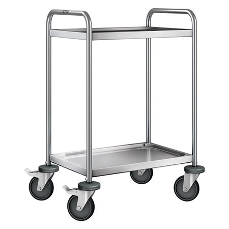 Servierwagen SW 6x4-2, stahlverzinkte Rollen