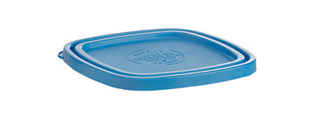 PE-Deckel blau, Lys Carré 14,1x14,1cm