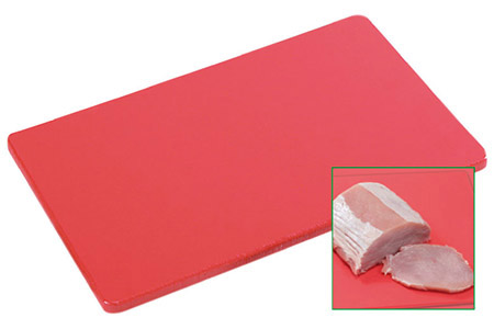 PE-Schneidbrett, rot, GN 1/1